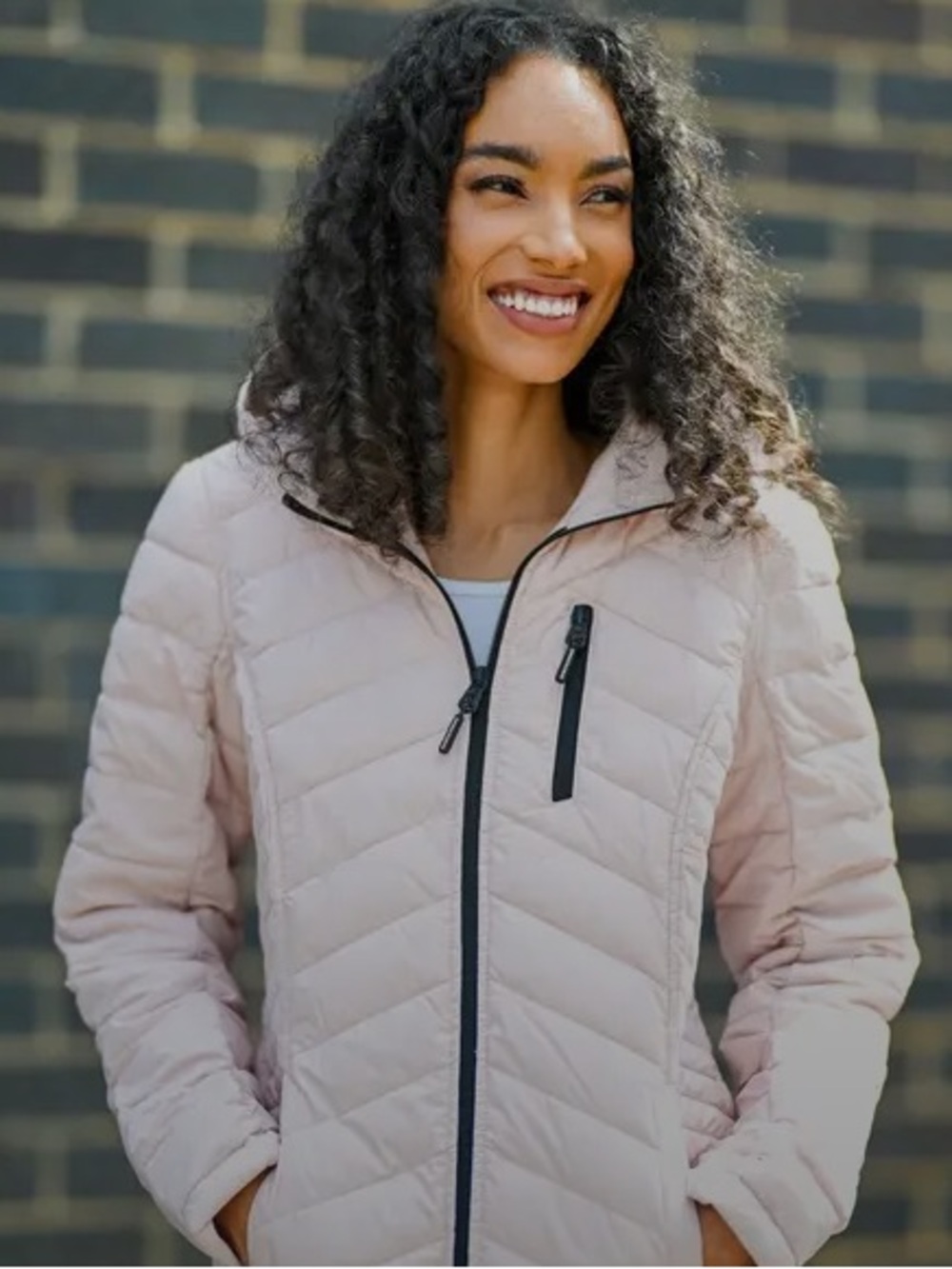 NWT Nautica Women’s Light Pink Quilted Puffer Jacket